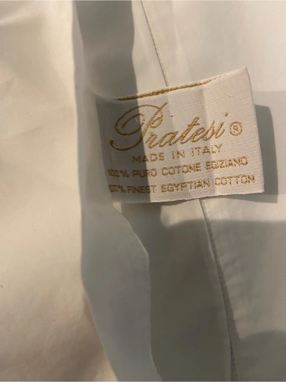 Pratesi white euro shams